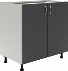 Corp Baza 2 Usi haaus Alb/Antracit 80 x 50 x 80 cm 