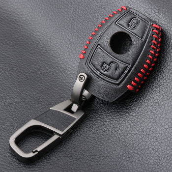Husa piele ecologica cheie Mercedes CLA A180 A200 A260 AMG 2 butoane 