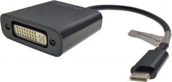 Cablu convertor cu adaptor USB 3.1 tip C tata la DVI 24+5 mama 15 cm Negru TCL-BBL3307 