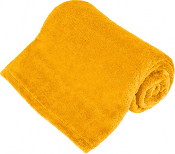 Patura Fleece Polar Material Moale si Pufos Cocolino Dimensiune 150x200 cm Culoare Galben 
