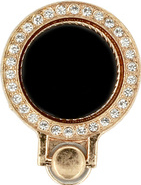 Suport tip inel pentru telefon Brilliant - Black/Gold 