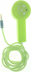 Buton declansator fotografii selfie cu cablu Jack 3.5 mm pentru dispozitive Android si iOS 1 m Verde TCL-BBL3334 