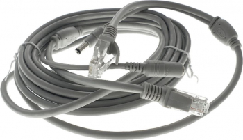 Cablu de extensie retea internet si alimentare conectori 2 x RJ45 si 2 x 2.1x5.5mm 5 m Gri TCL-BBL3343 