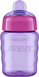 Cana cu tetina PHILIPS AVENT SCF55303 9 luni+ 260ml Mov Roz 