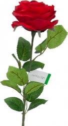 Trandafir artificia rosu 63 cm