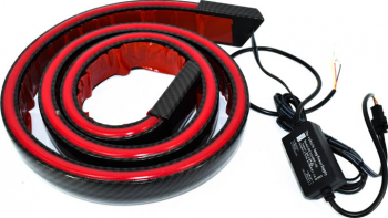 Eleron porbagaj luneta cu LED cu functii de pozitie stop pe frana si semnalizare Carbon 12V 