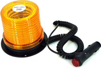 Girofar omologat U.E. cu 30 SMD IP65 12-24V lumina portocalie BMG 