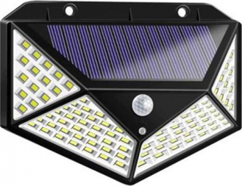 Lampa solara 20W 800lm 100SMD cu senzor 