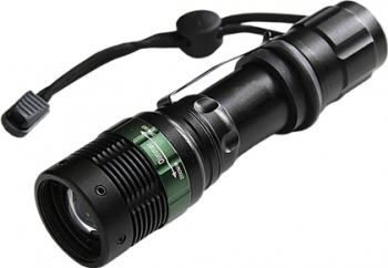 Lanterna LED zoom 3W 150lm clema de prindere 3xAAA 133x37x24mm Negru Verde TCL-BBL3474 