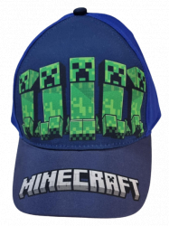 Sapca copii Minecraft Creeper Army Mojang 7 ani + Albastru 