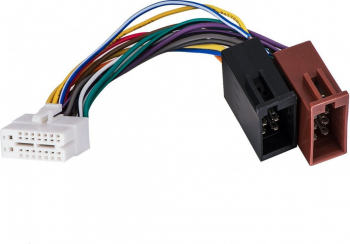 Cablu conector auto cu mufa ISO CLARION 16 Pin pentru sistemul de redare audio 20 cm Multicolor AXT-SHO3609 