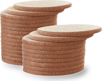 Set 50 suporturi bauturi din pluta 10 cm diametrul 5 mm grosime 