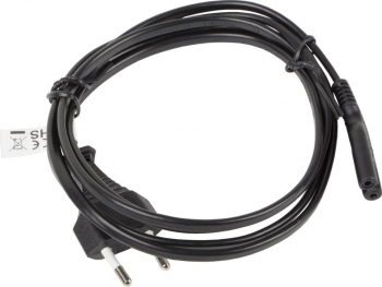 Cablu de alimentare TV radiocasetofon conector CEE 7/16 la IEC 320 C7 2 pini 10A 1.8 m Negru TCL-SHO3648 