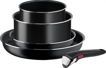 Set vase gatit Tefal Easy Cook Clean Starter 5 piese aluminiu Negru 