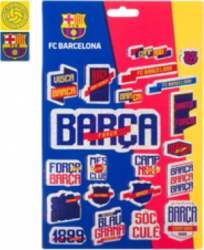 Caiet cu 200 de autocolante si stickere dimensiuni si modele diferite personaj FC BARCELONA Multicolor JMB-SHO3715 