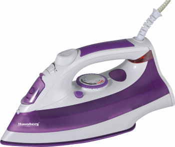 Fier de calcat Hausberg HB-7807 talpa ceramica 2200W sistem antipicurare Mov 