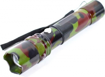 Lanterna LED 3 W zoom 3x AAA sau acumulator de 3.7 V Camuflaj ATX-BBL3586 