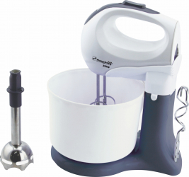 Mixer cu bol Hausberg HB3517A 350W 5 viteze Alb 