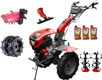 Motocultor Profesional Weima WM 1100D 6 Viteze Motor 9.5 Cp cu Diferential Freza Tractata Cositoare cu Lama roti cauciuc 400/8 