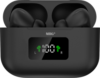 Casti Bluetooth MRG MinPods3 Cu carcasa Display LCD Negru 
