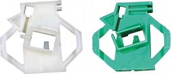 Clipsuri cleme reparatie macara geam usa auto Volkswagen Polo Classic Caddy Seat Cordoba Ibiza Inca Skoda Octavia I fata dreapta verde-gri 