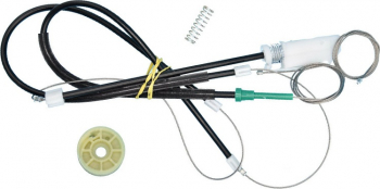 Kit reparatie macara electrica geam usa auto Audi TT Mk2 8J Coupe Roadster 2006-2014 - Cabluri cu rola stanga fata 