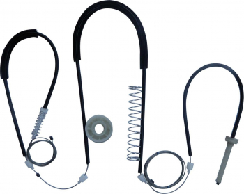 Kit reparatie macara electrica geam usa auto BMW seria 5 E39 facelift 2 2002-2005 - cabluri cu rola fata dreapta 