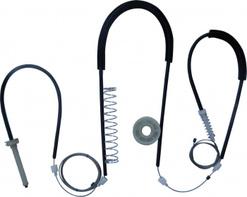 Kit reparatie macara electrica geam usa auto BMW seria 5 E39 facelift 2 2002-2005 - cabluri cu rola fata stanga 