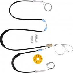 Kit reparatie macara electrica geam usa auto BMW seria 5 E39 prefacelift 1995-1999 - cabluri cu rola fata stanga dreapta 