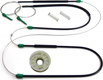 Kit reparatie macara electrica geam usa auto BMW seria 7 E65 2002-2008 - cabluri cu rola fata stanga sau dreapta 
