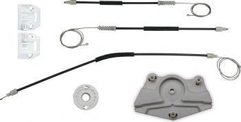 Kit reparatie macara electrica pentru geam usa auto Skoda Fabia I 6Y 1999-2007 fata stanga cu capac 