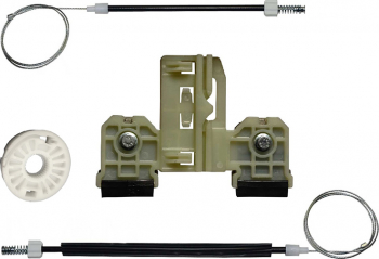 Kit reparatie macara electrica pentru geam usa auto Skoda Fabia II 5J 2007-2014 fata stanga 