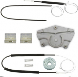 Kit reparatie macara geam electric usa auto Audi A4 B6-B7 8E-8H 2001-2008 fata stanga cu capac 