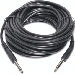 Cablu audio Jack 6.3 mm tata la Jack 6.3 mm tata Negru 