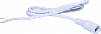 Cablu DC 2.1mm cu sistem de blocare Alb 