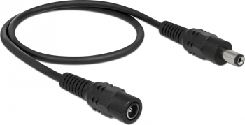 Cablu de alimentare DC 2.1mm 2 metri Negru 