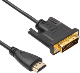 Cablu video HDMI la DVI-D 24+1 Pini Negru 