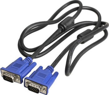 Cablu video prelungitor cu filtru VGA tata la VGA tata 10m pentru TV laptop Negru 