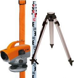 Nivela optica Z32 NEDO factor de marire 32x stadie 1.22-5m trepied aluminiu 0.91-1.49m 