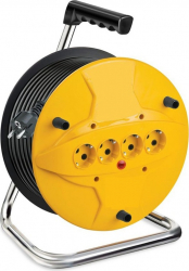 Rola Cablu Prelungitor pe Tambur Lungime 50 m 3 Fire de 1.5 mm 4 Prize 