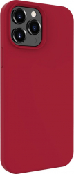 Husa Lemontti iPhone 13 Pro Liquid Silicon Dark Red 