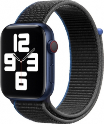 Curea pentru Apple Watch 38-40mm textil Negru-Carbune 