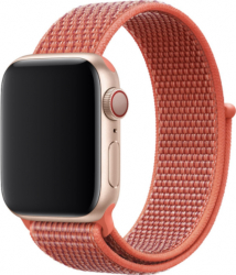 Curea pentru Apple Watch 42-44mm textil Portocaliu-fad 