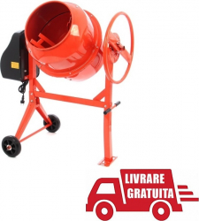 Betoniera Constructie Meserias Mortar Beton 120 Litri Coroana Fonta TRANSPORT GRATUIT 