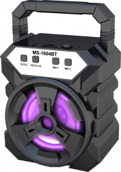 Boxa Portabila MS 1604BT lumini LED si maner 18W P.M.P.O. 