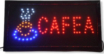 Reclama Text LED - Cafea / animatie luminoasa dinamica MyStyle and reg 
