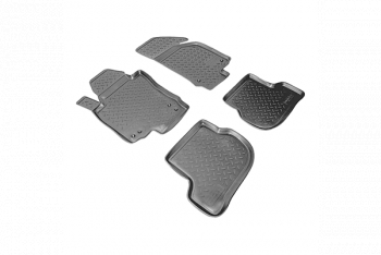 Set covorase auto din cauciuc tip tavita fit Volkswagen Golf Plus 2005-2009 - 5 Pcs 