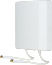 Antena amplificare semnal 4G 18dBi 2xSMA cablu 30cm Alb 