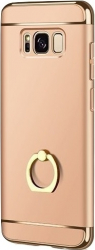 Husa de protectie pentru Samsung Galaxy J7 2017 Luxury Gold Plated cu Inel de sustinere 