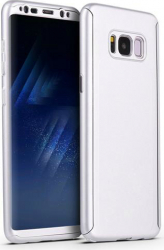 Husa FullBody MyStyle Silver pentru Samsung Galaxy S9 acoperire completa 360 grade cu folie de protectie gratis 